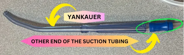 Connecting suction tubing to the Yankauer or Catheter