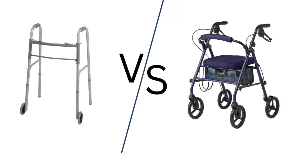 Rollator vs. Walker